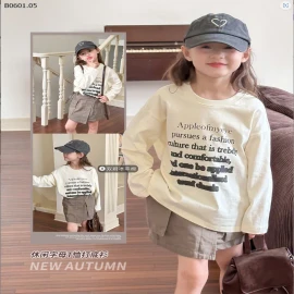 ÁO THUN CHỮ BÉ GÁI HÃNG AMBB-sỉ 122k