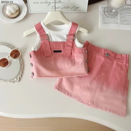 SET DENIM 3 MẢNH CHO BÉ GÁI-sỉ 205k