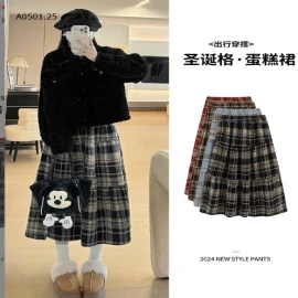 CHÂN VÁY KẺ DÁNG DÀI NỮ -Sỉ 129k