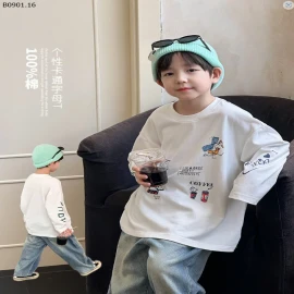 Áo phông dài tay họa tiết dễ thương ambb cho bé -sỉ 130k