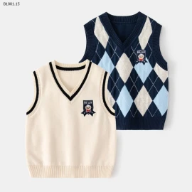 ÁO GILE LEN BÉ TRAI HÃNG WELLKIDS-sỉ 130k