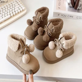 BOOT LÔNG CỔ NGẮN CỔ LÔNG BÉ GÁI-sỉ Sz 21-25 : 164k            Sz 26-30 : 172k