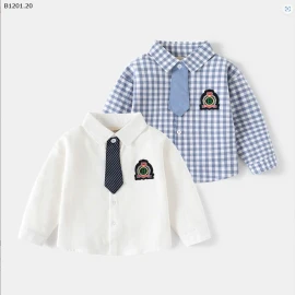 SƠ MI BÉ TRAI HÃNG wellkids-sỉ 112k