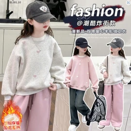 Set áo nỉ tim mix quần lót lông sz đại ấm áp -sỉ 198k