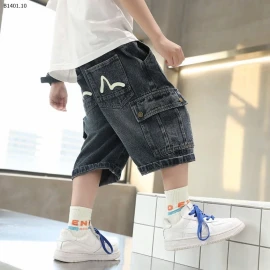 QUẦN SHORT JEAN TÚI HỘP BÉ TRAI-sỉ 136k
