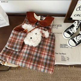 VÁY DẠ KÈM TÚI CHO BÉ-sỉ 230k