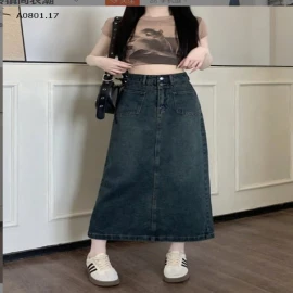 CHÂN VÁY JEAN DÁNG DÀI-sỉ 173k