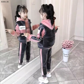 SET NHUNG 3 CHI TIẾT BÉ GÁI SIÊU XINH -sỉ 198k