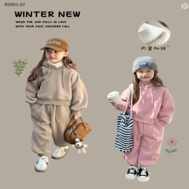 Sét bộ nỉ lót bông dày ấm bé trai bé gái hãng ambkids cutee -sỉ 265k