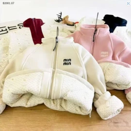 ÁO KHOÁC NỈ TRẦN BÔNG MINMIN CHO BÉ -sỉ 162k