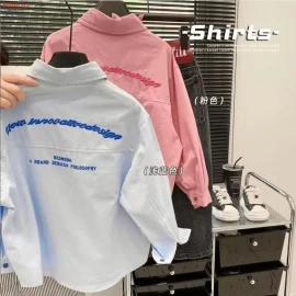 ÁO SƠ MI BÉ TRAI THÊU CHỮ-sỉ 123k