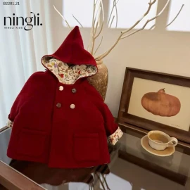 ÁO KHOÁC ĐỎ CHO BÉ-sỉ 240k