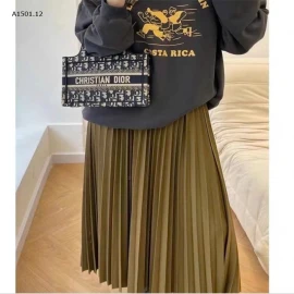 CHÂN VÁY MIDI XẾP LY-sỉ 105k