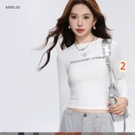 ÁO THUN BODY DÀI TAY DÁNG NGẮN CHO NỮ-sỉ 118k