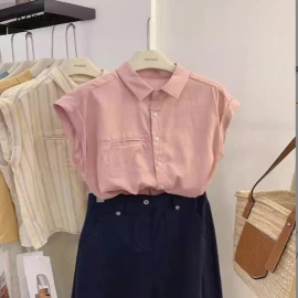 ÁO SƠ MI TAY HẾN CHO NỮ sỉ 125k