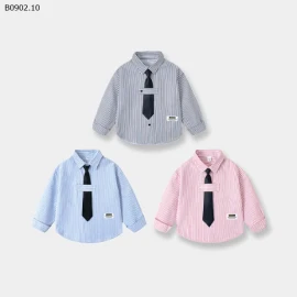 SƠ MI KẺ BÉ TRAI KÈM CÀ VẠT -Sỉ 98k