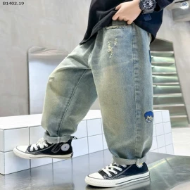 Quần jean mềm size đại cho bé trai - sỉ 130k
