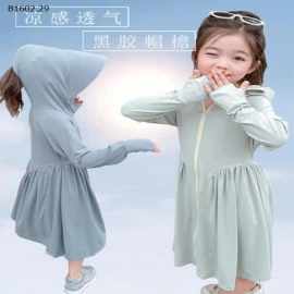 ÁO CHỐNG NẮNG DÁNG DÀI CHO BÉ-Sỉ 218k