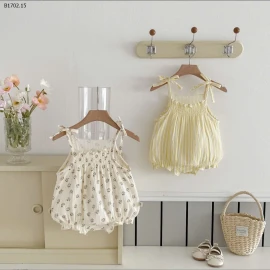 Bộ đồ liền thân hoa cho bé -94k