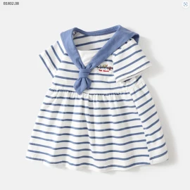 ĐẦM COTTON KẺ XANH-Sỉ 109k