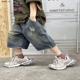 QUẦN NGỐ JEAN RÁCH CHO BÉ TRAI - sỉ 135k