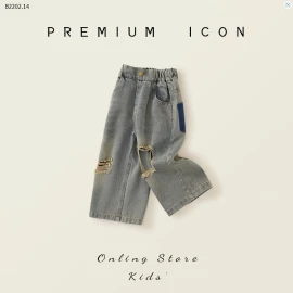 QUẦN JEAN RÁCH TRẺ EM CHẤT LỪ-sỉ 129k