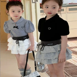 ÁO THUN CỔ SEN TAY BỒNG-sỉ 129k