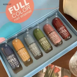 SÉT 6 LỌ SƠN MÓNG TAY CAIRUO NEW COLOR-sỉ 100k/set 6 lọ