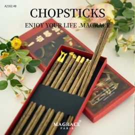 ĐŨA GỖ PHONG CÁCH HOÀNG GIA PHÁP - MAGRACE-sỉ 125k/set 5 đôi