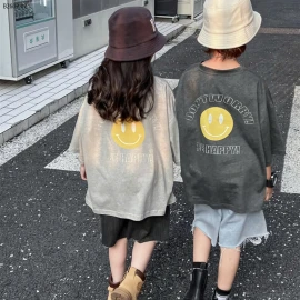 ÁO PHÔNG MẶT CƯỜI CHO BÉ-sỉ Sz 90-140 : 120k                  Sz 150 : 135k                  Sz 160 : 150k 