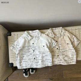 SƠ MI IN CHỮ TÚI NGỰC- sỉ 110k