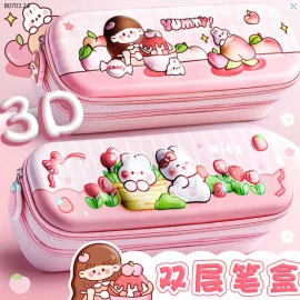 HỘP BÚT 2 TẦNG NHIỀU NGĂN CHO BÉ -sỉ 65k