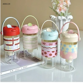 BÌNH NƯỚC THỦY TINH DỄ THƯƠNG -sỉ 98k