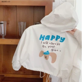 ÁO KHOÁC GIÓ 2 TÚI TO CHO BÉ TRAI BÉ GÁI-sỉ 177k