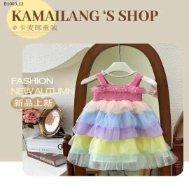 VÁY 2 DÂY CÔNG CHÚA NHIỀU TẦNG BÉ GÁI-sỉ 201k