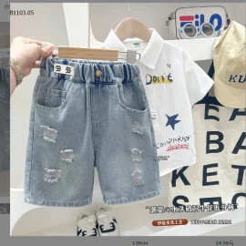 QUẦN SHORT JEAN CHO BÉ TRAI H.ÃNG KACADY-sỉ 118k