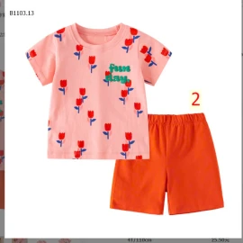 BỘ CỘC TAY BÉ GÁI LITTLE BUDY -sỉ 119k