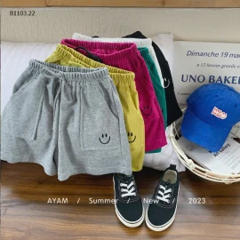 SHORT COTTON MẶT CƯỜI-sỉ 67k