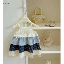 VÁY 2 DÂY TẦNG BÉ GÁI-sỉ 133k