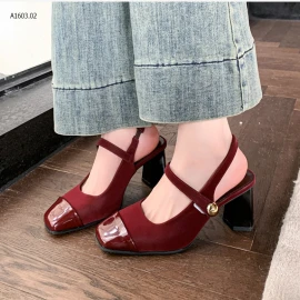 GIÀY CAO GÓT MŨI VUÔNG GÓT HỞ NỮ-sỉ 200k