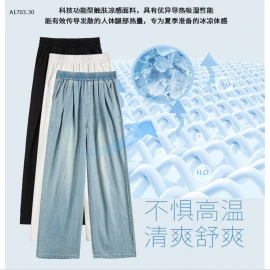 QUẦN JEAN TENCEL ỐNG RỘNG-sỉ 165k