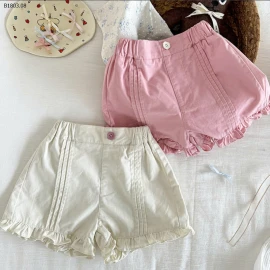 QUẦN SHORT LƯNG CHUN VIỀN BÈO CHO BÉ -sỉ 92k