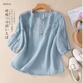 ÁO ĐŨI THÊU -sỉ 164k