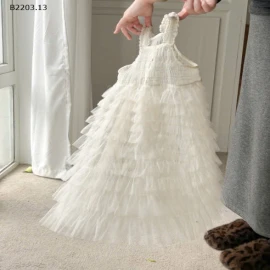 Váy dài trắng ngọt ngào cho bé-sỉ 200k