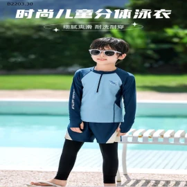 BỘ BƠI DÀI BÉ TRAI HÃNG YUKE CHỐNG NẮNG UPF 50+-sỉ 215k