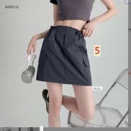 CHÂN VÁY CHỮ A CẠP CAO CÓ DÂY RÚTsỉ 108k