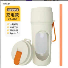 Máy Xay Sinh Tố Cầm Tay Mini Không Dây 40W pin trâu 1500mAh-sỉ 145k