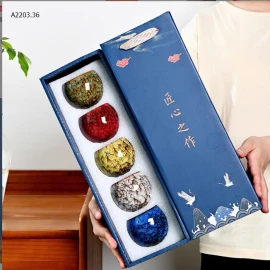 SET 5 CỐC NGŨ HÀNH PHONG THUỶ-sỉ 133k