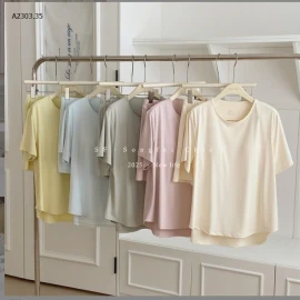 BỘ MẶC NHÀ TRƠN MÀU KÈM ĐỆM NGỰC CHO NỮ-sỉ 190k