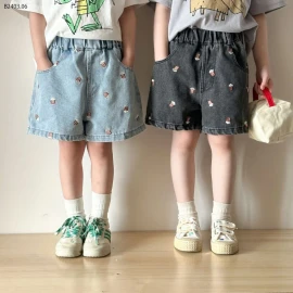 QUẦN SHORT JEAN CHO BÉ GÁI -sỉ 161k